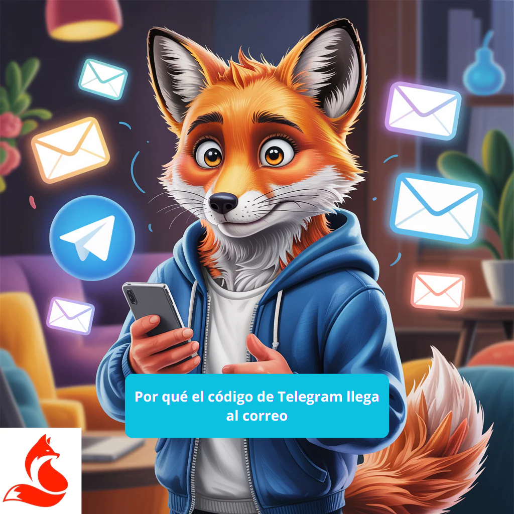 Por qué el código de Telegram llega al correo